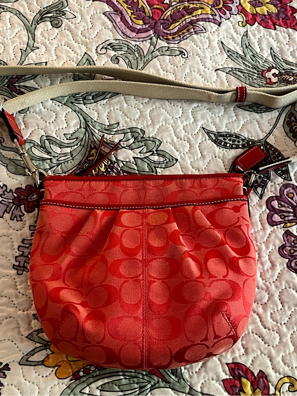 Red Coach Women’s Crossbody Bag Monogram - 2216